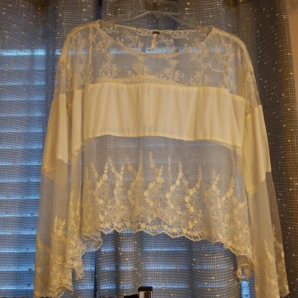 Free People mesh blouse